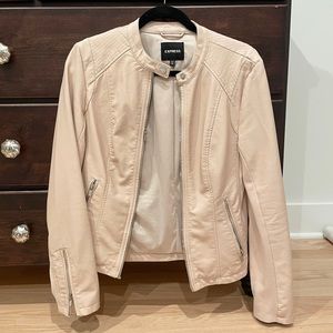 Express Faux Leather Jacket - Blush